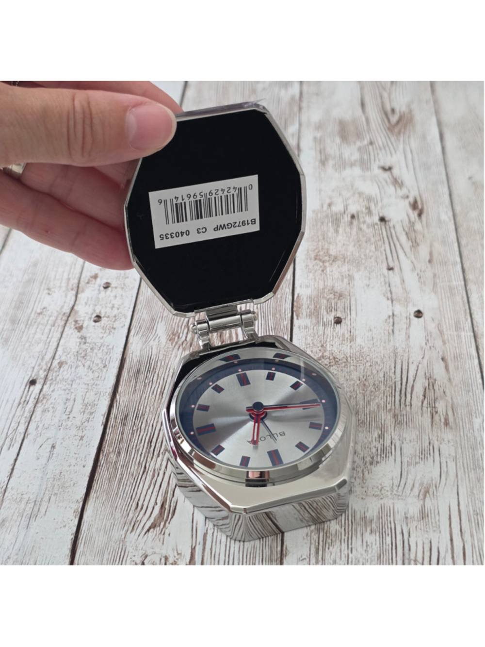 Bulova Unisex Home, Pocket Clock One Size Silver NWOT - Picture 6 of 8